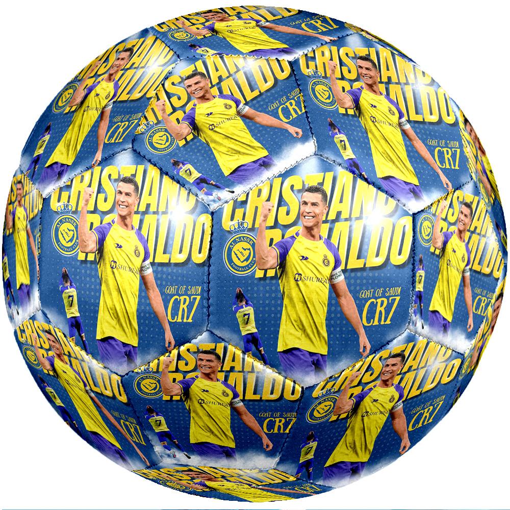 Cristiano Ronaldo Theme Soccer Ball Size 5 Soccer Ball Soft Touch Professional Training Football for Outdoor Sports