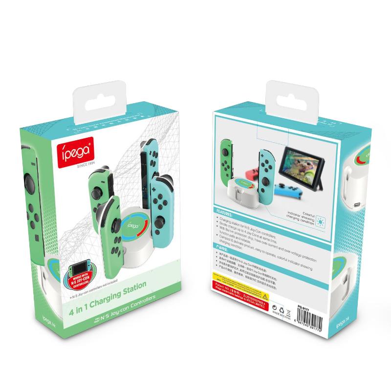 4 In 1 Charging Dock for Nintend Switch Joy con Controller Joycon Gamepad Charger Stand Charging Docking Station
