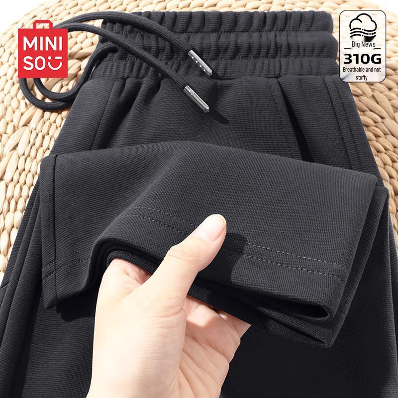 

MINISO Men s Relaxed Fit Wide-Leg Casual Pants 2XL