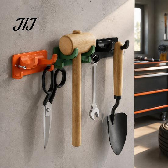 Wall Mounted Organizer for Hammers Mount Garage Tool Organizer, Heavy Duty ABS Compact Storage Bracket, Weather Space Saving Hooks Resistant