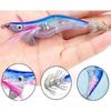 4-pack LED Electronic Light-emitting Simulated Shrimp Bait To Attract Fish with Built-in Barb Hook To Prevent Prey From Escaping