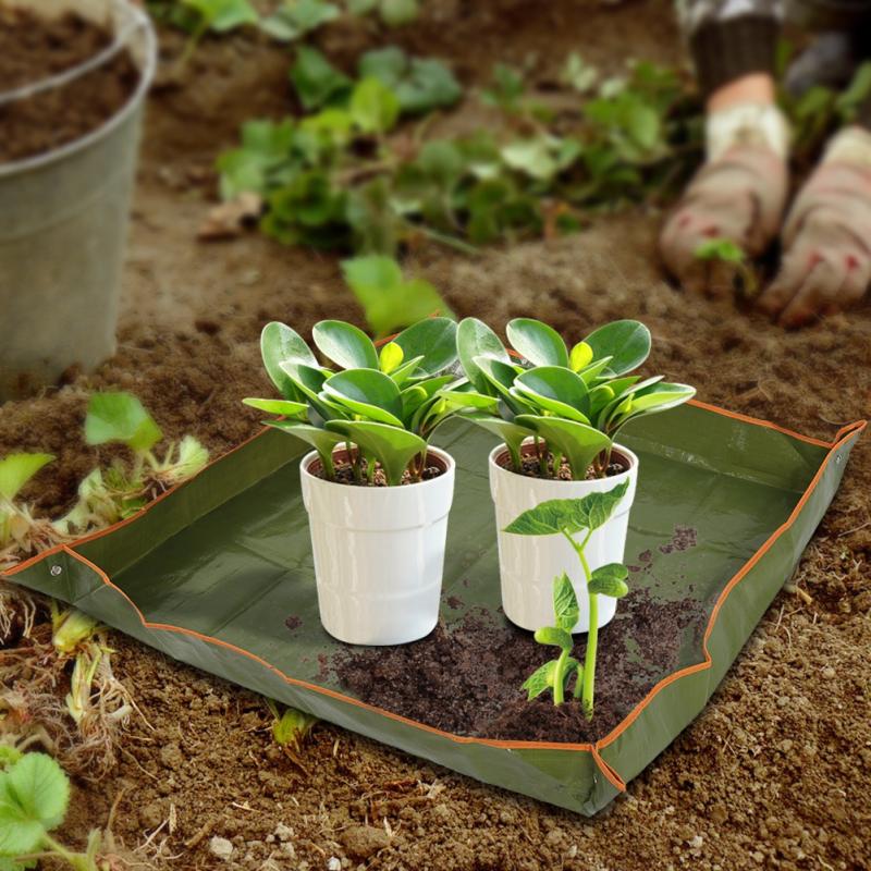 Buy Garden Plant Seedling Repotting Tray Indoor Transplanting Operating Tidy Flower Potting Mat