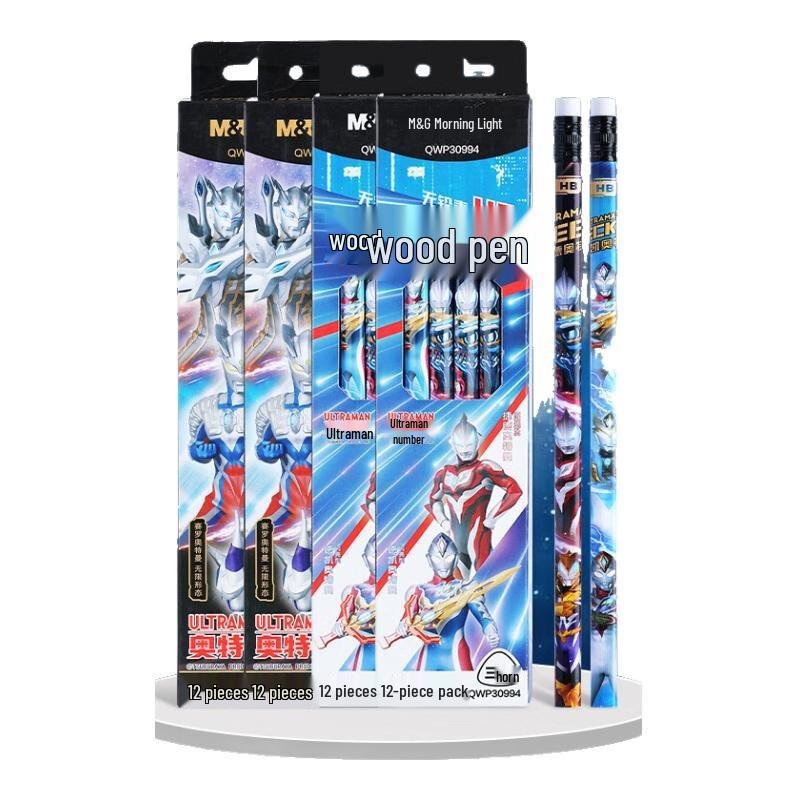 M&G Ultraman Triangular Wooden Pencil with Eraser