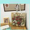 Canvas Ladies Tote Bag With Embroidery And Bright Sequin For Daily Use