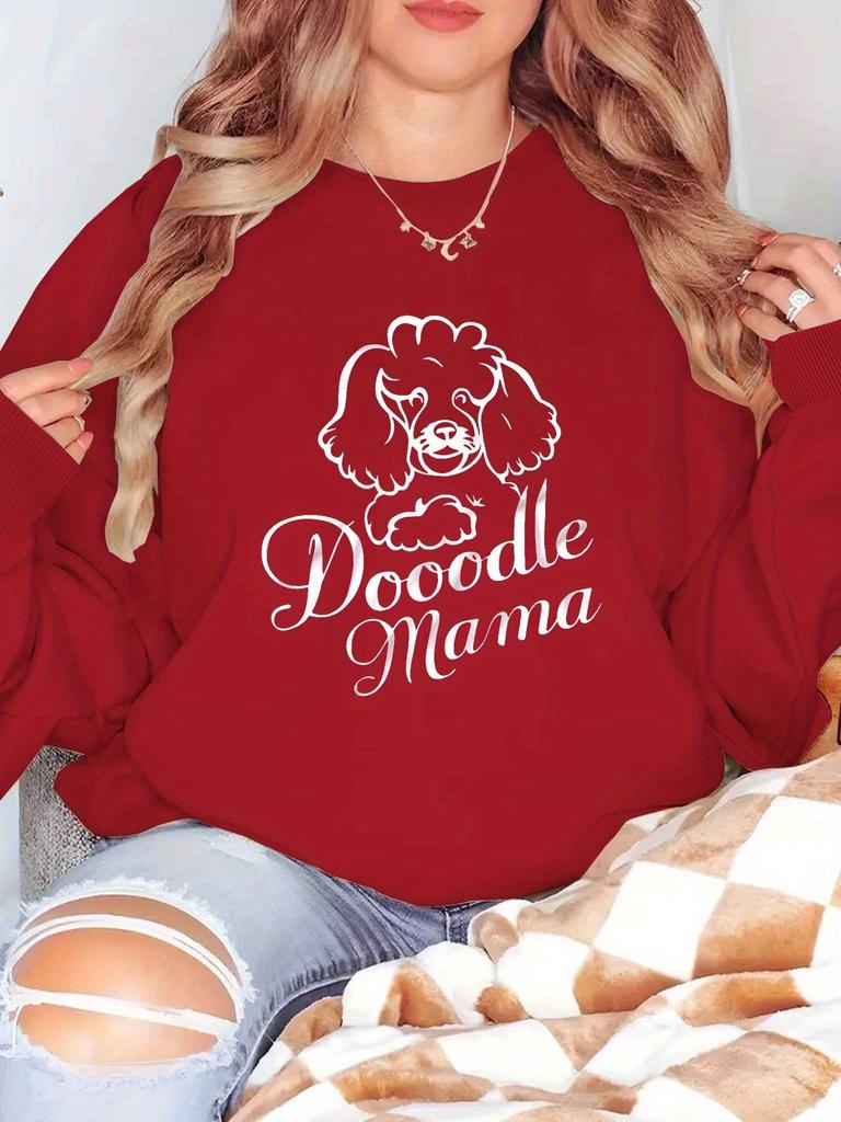 Dog doodle mama women's sweatshirts