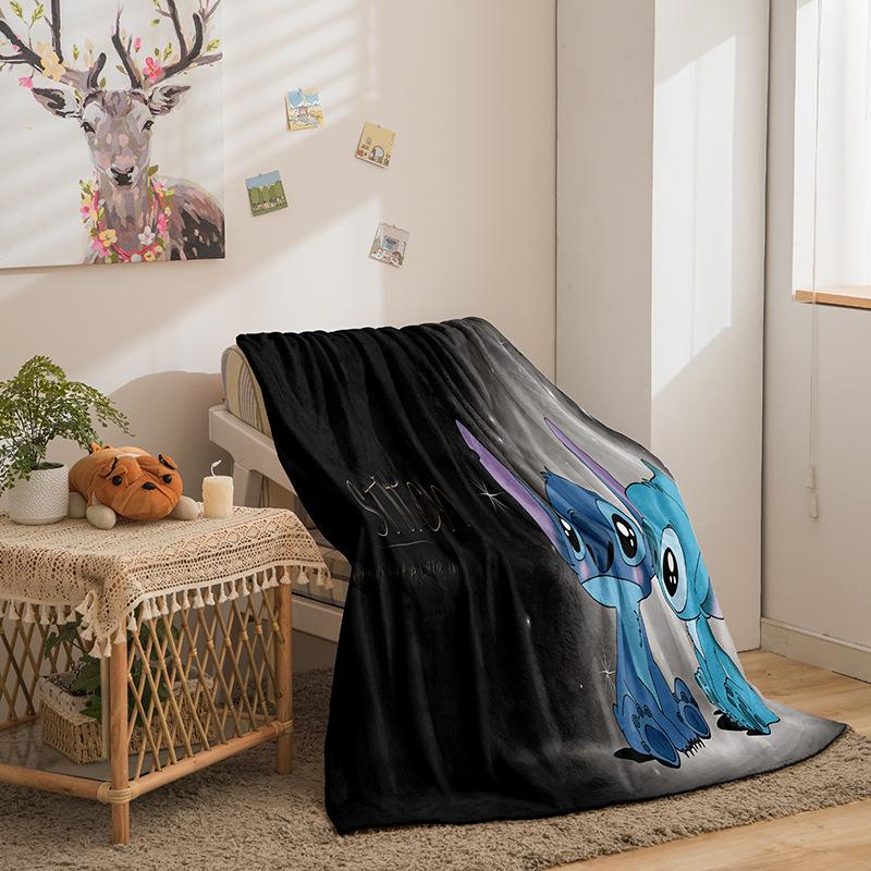 Riman Stitch Series Flannel Blanket 3D Printed Sofa Blanket Thickened Blanket