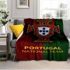Decke mit Wappen der Portugiesischen Fußballföderation Geeignet für Sofas, Betten, Büros und Camping - Perfektes Geschenk für Halloween Weihnachten