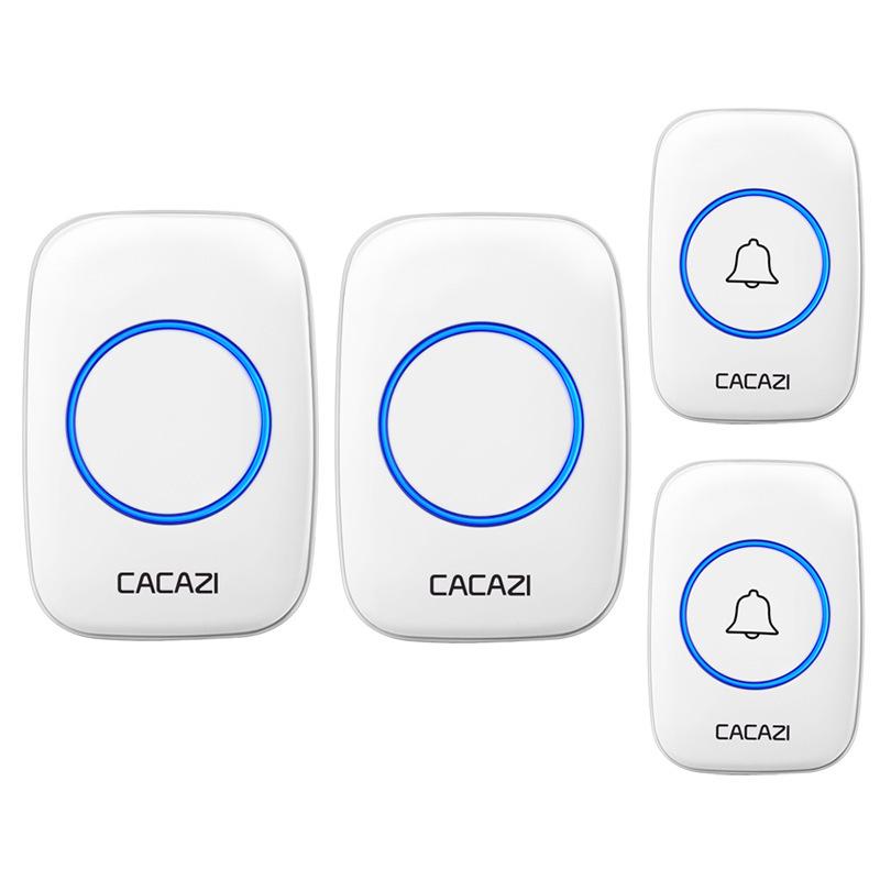 Wireless Waterproof Plug-Free Doorbell and Elderly Pager, Battery Operated