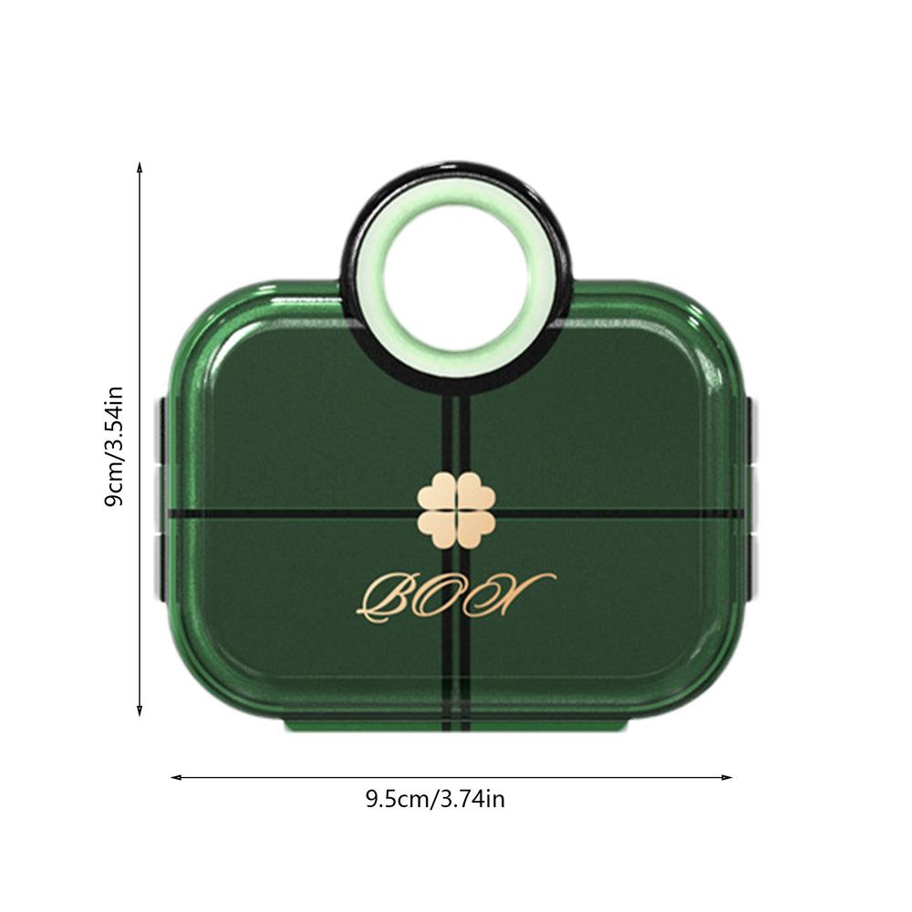 Portable Pill Organizer 6 Compartments Travel Pill Organizer Compact Medication Container Supplement Storage For Family Friends