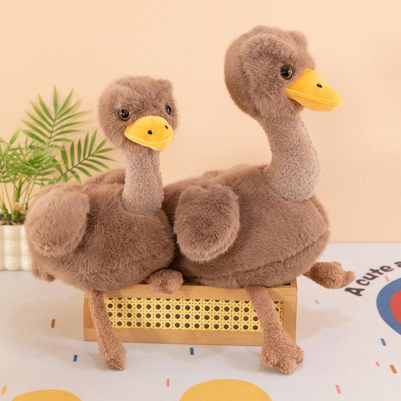 Plush Ostrich Toy For Kids Soft Animal Doll Gift For Children