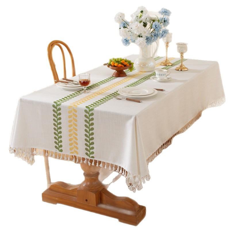 Yingchuang Nordic Explosion Factory Direct Sales Household Rectangular Tablecloth Small Fresh Literary Coffee Table Tablecloth