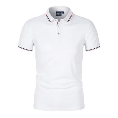 Jednobarevná pánská polo trička Slim Fit pro volný čas i do práce, s krátkým rukávem, jednobarevná trička Business Casual, trička na pláž