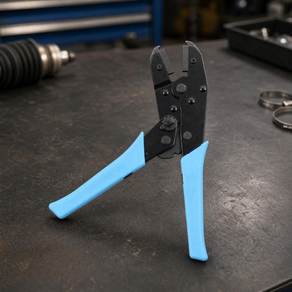 Cage Dust Boot Clamp Pivoting Gripping Surfaces for Garages