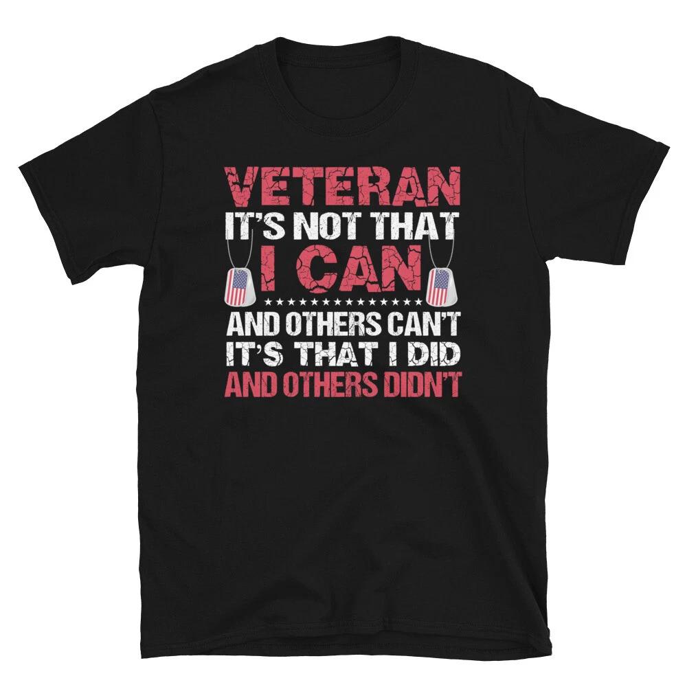 Soldier Honor Duty America I CAN I DID Dog Tags T-Shirt L
