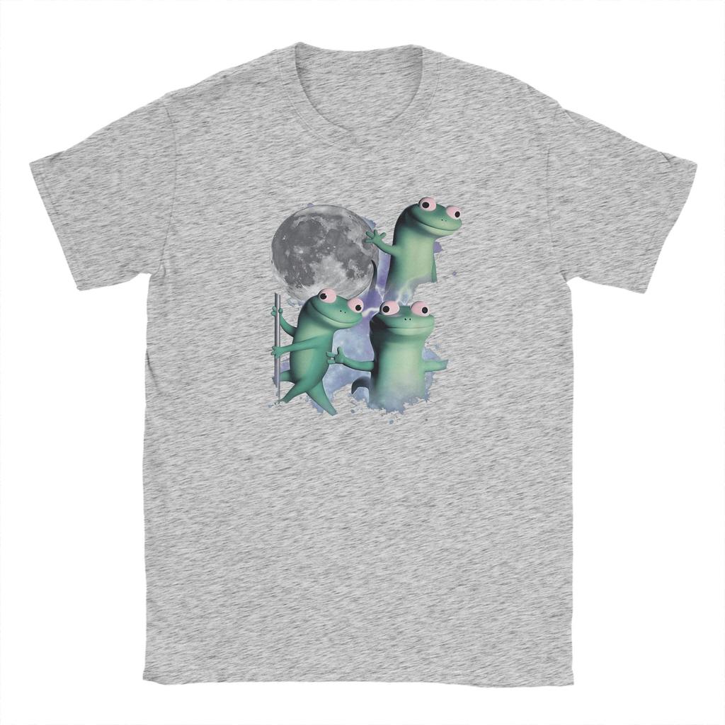 Men's T-Shirts Funny Weird Animal Lizard Meme Vintage 100% Cotton Tee Shirt Short Sleeve T Shirt Crew Neck Clothes New Arrival