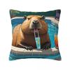 Kawaii Anime Capybara Pillow Cover Fashion Pillow Case For Chair Sofa Home Decoration Cushion Cover Square Pillowcases Gift
