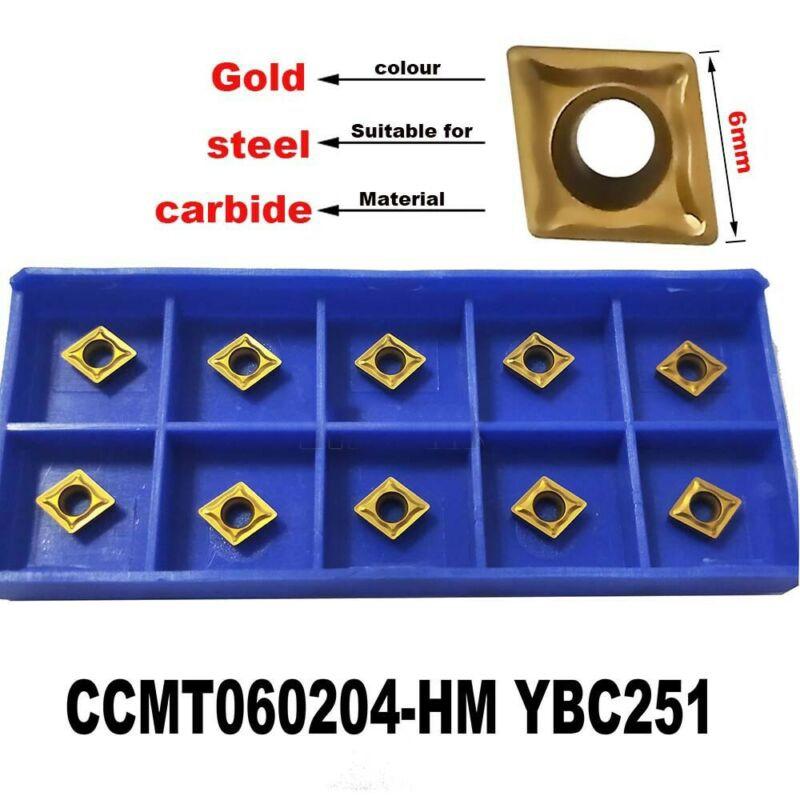 Carbide Inserts CCMT060204-HM YBC251 Lathe For Turning Tool Metalworking