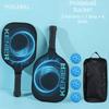 Shockproof Pickleball Paddles Set Non-slip Handle with 2 Rackets & 4 Pickleballs Balls Racquet Kit High Resilience