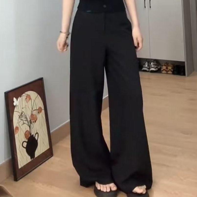Womens Stylish Suit Pants With Wool Fabric For Casual Office Wear