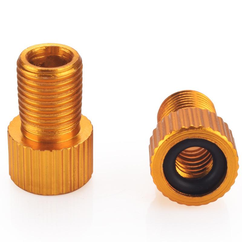 1PC Aluminum Alloy Bike Valve Adapter Convert Presta To Schrader Valve Bicycle Pump Air Nozzle Tube Tools Bicycle Accessories