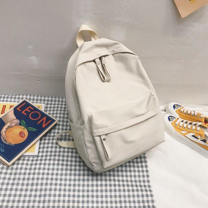 Schultasche unbedruckte Schultasche Mittelschule weiblich Koreanische Version Harajuku ulzzang Studentenrucksack Oberschule große Kapazität Ins-Stil