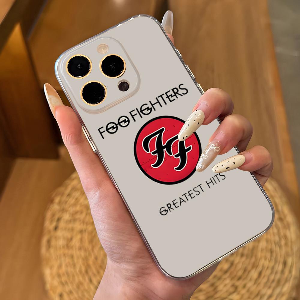 Foo Fighters Band Phone Case For IPhone 17 16 Pro Max 15 14 13 11 12 Mini Xs X Xr 7 8 Plus Se Transparent Cover