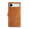 For iPhone Air Case Split Leather Magnetic Wallet Phone Protector with Wrist Strap