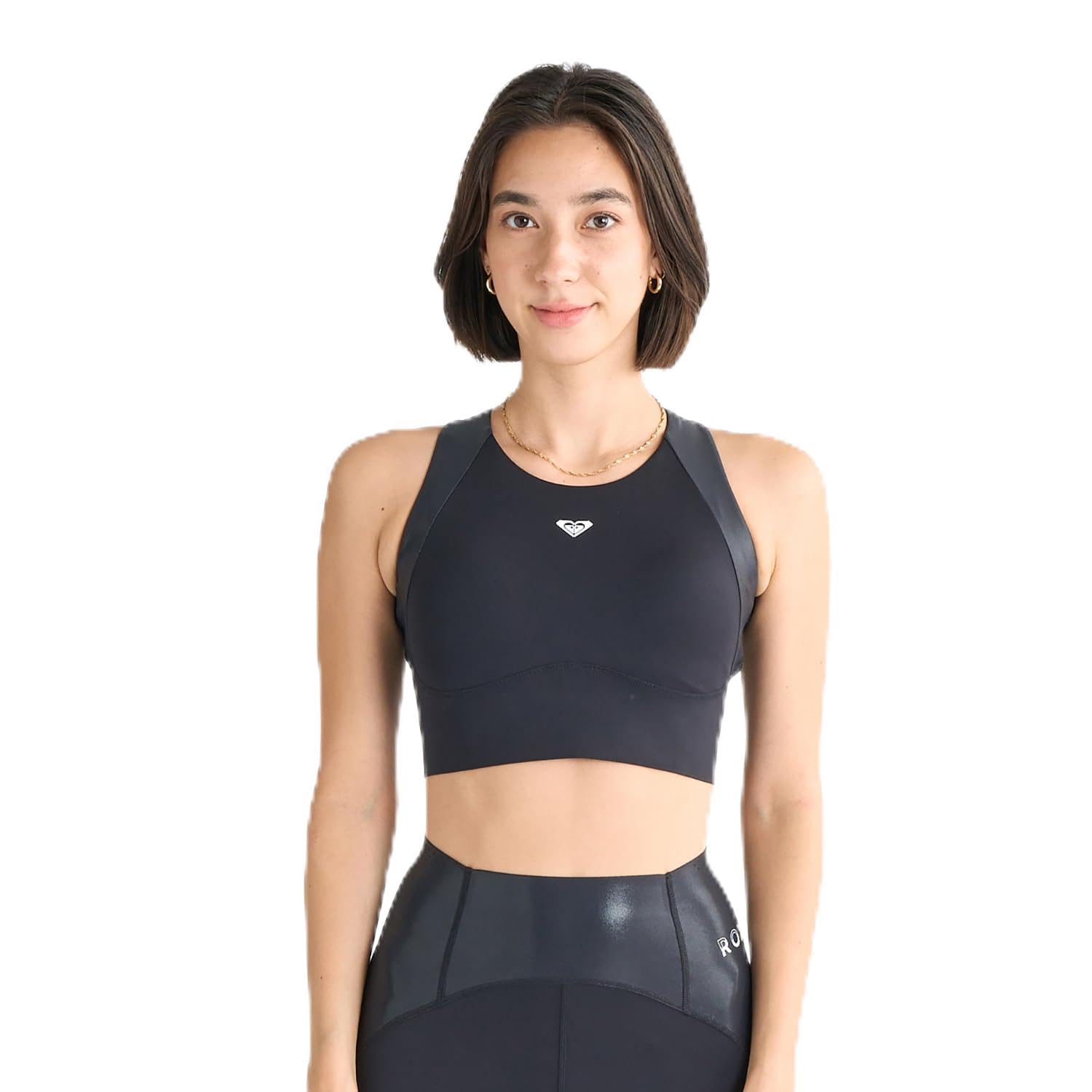 

Спортивный бюстгальтер Roxy Full Capacity Sports черный женский, чёрный