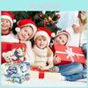 Christmas Snow Scene Party Decor Cash Box With Blue Paper Material For Holiday Celebrations