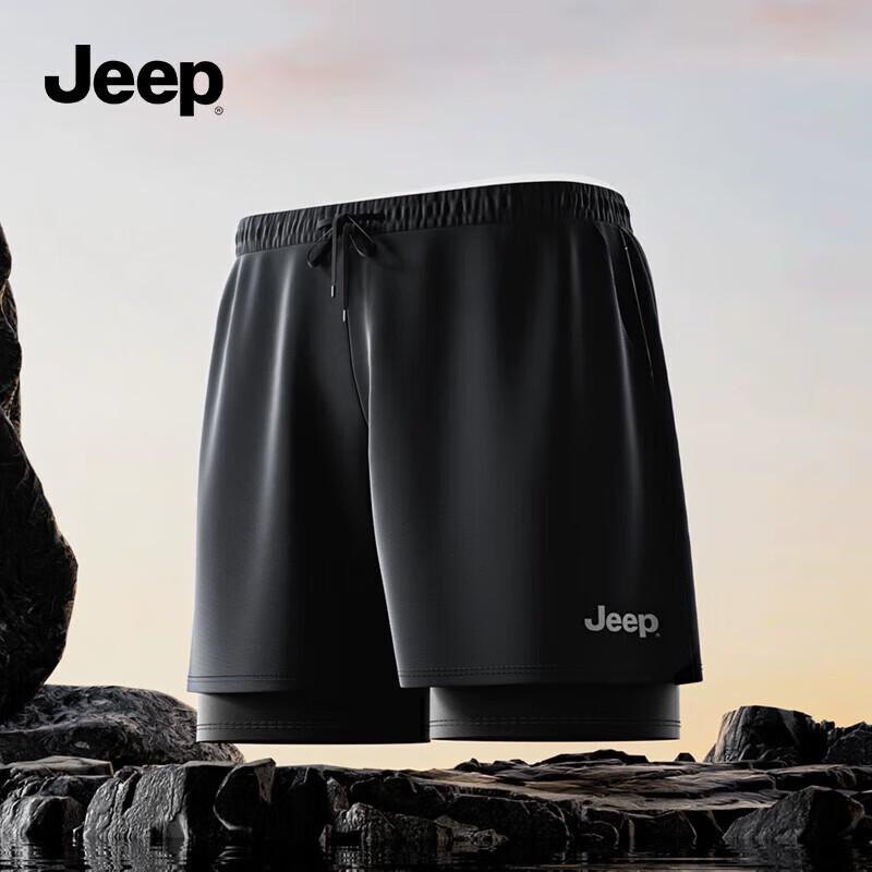 Мужские быстросохнущие двухслойные плавки Jeep L