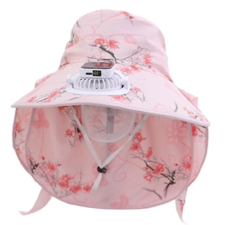Solar Charged Fan Hat with NeckCovers Comfortable Cooling Fan Fisherman Hat For Outdoor Activity Hiking Camping Gear