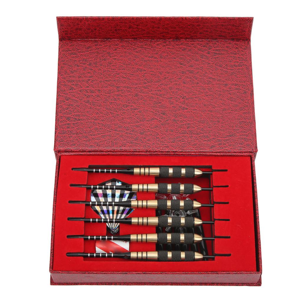 Professional Steel Tip Darts Set Darts Metal Tip Set with Spare Rod Grindstone Tail Wing