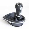 For Seat Leon II Toledo III Altea XL 2005-2012 PU Leather Car Gear Shift Knob 5/6 Speed Shifter Lever Stick Boot Cover