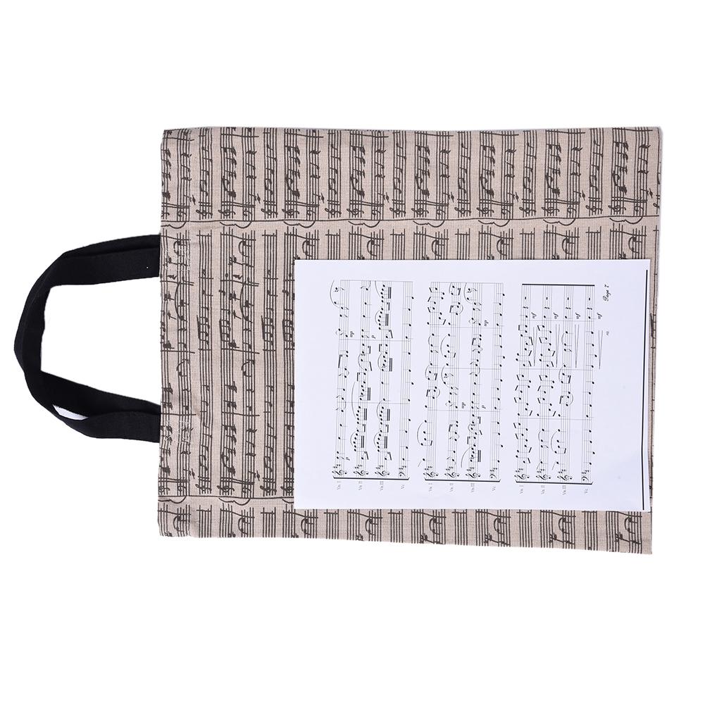 Buy Portable Cotton and Linen Music Score Bag Stave Pattern Musical