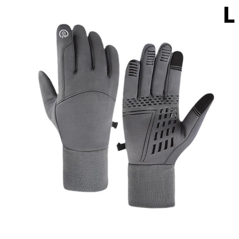 1Pair Men's Winter Touchscreen Gloves, Waterproof, Anti-Slip Tactical Gloves For Cycling, Fitness, Hiking, Outdoor Training