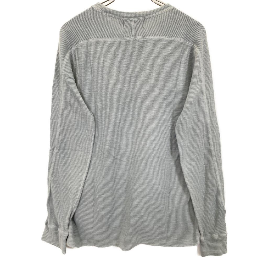 RRL Blue Cotton Thermal Long Sleeve T-shirt Tops M blueUsed
