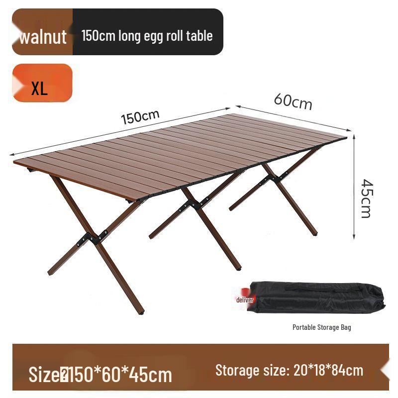 Portable Ultra-light Folding Camping Table and Chair Set for Outdoor Picnics and Barbecues
