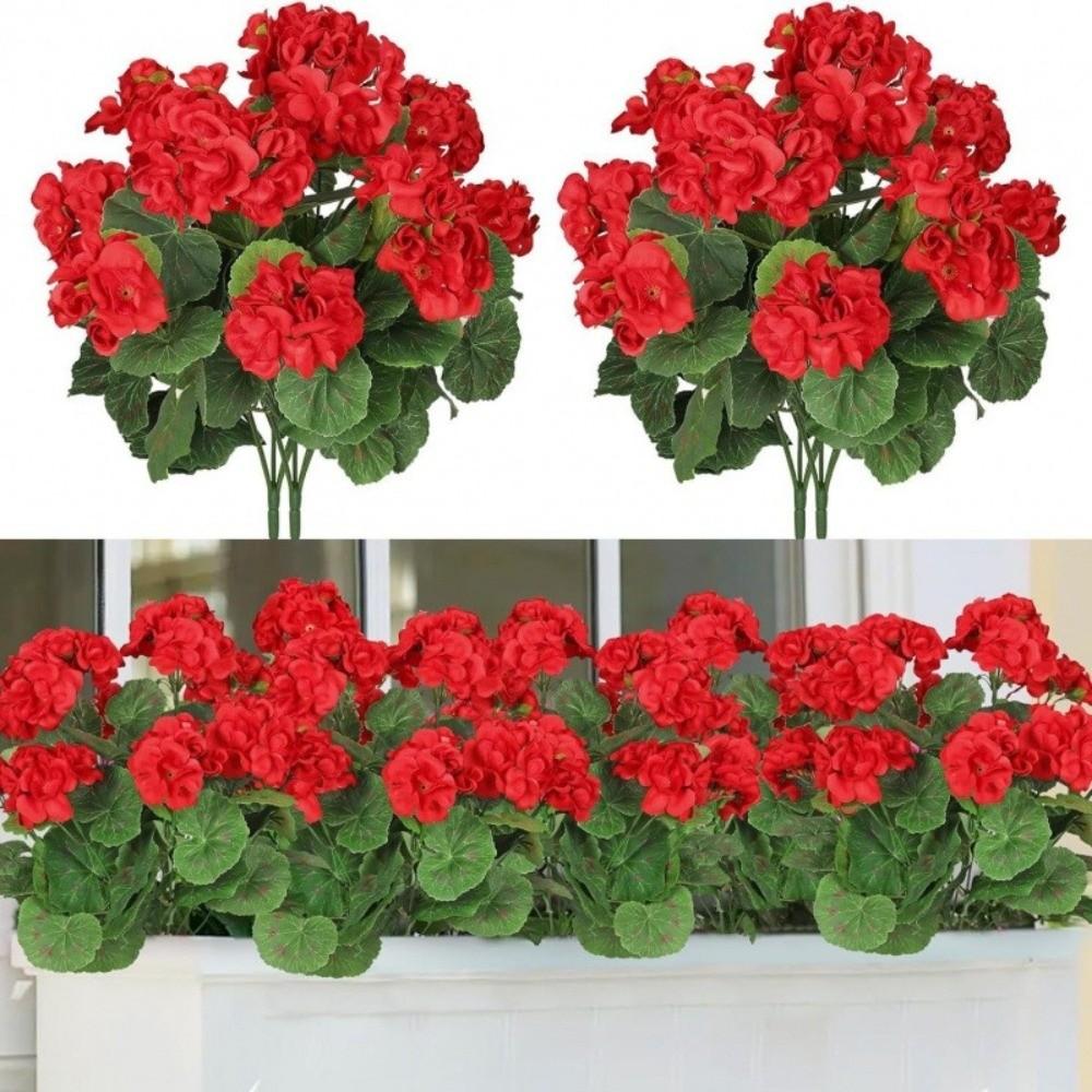 36cm Silk Flower Wedding Bouquets Fake Flower Decorative Flower Artificial Begonia Flower  Bridal
