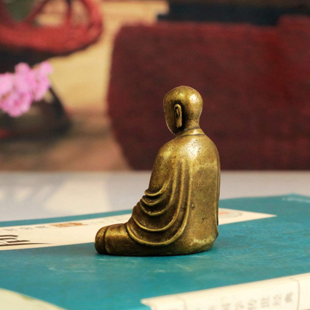 Miniature Jizo Bodhisattva Buddha Antique Bronze High x 4cm Ideal for Parenting and Water as well as Buddhist Altar Jizo Statue, (4.7cm Wide) [Jizo