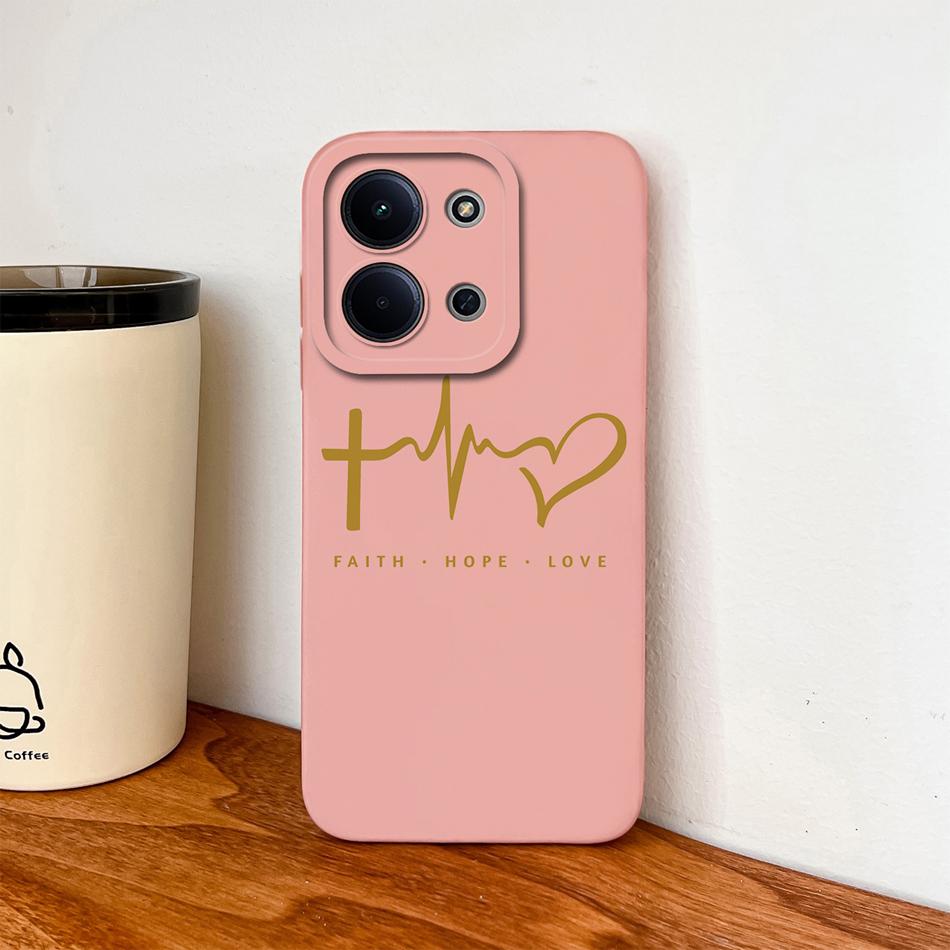 Per Custodia Redmi 15C Moda Cuore Silicone Liquido Protezione Fotocamera Cover Posteriore Per Xiaomi Redmi 15 C 4G 5G Funda Custodie Morbide per Telefono