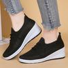 Fashion Rimocy Women's Casual White Wedge Sneakers Summer Comfortable Soft Sole Walking Shoes Woman Breathable Mesh Slip On Sports Shoes