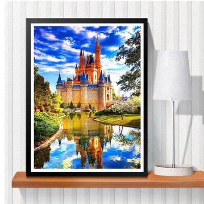 5D DIY Diamant Malerei Schloss Kreuzstich Kit Mosaik Diamant Stickerei Rose voller runder/quadratischer Bohrer Heimdekoration