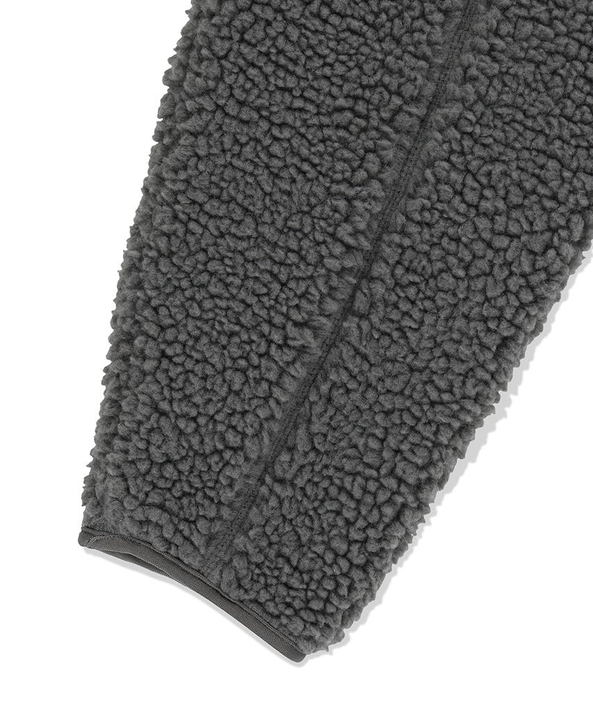 Mahagrid Curved Sherpa Fleece Jacket Gray(Mg2Efmj230A)