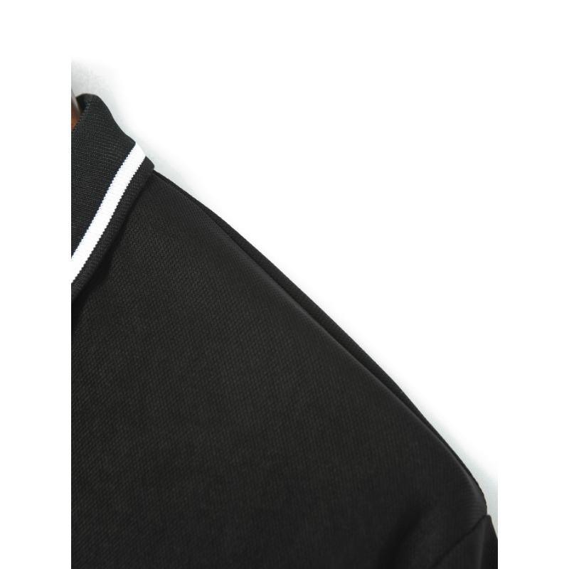 Men's Summer Sport Polo Shirt with Button Neck