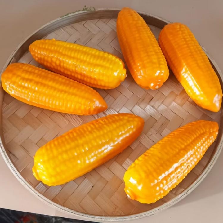 Pack of 2Pcs Artificial Corn Realistic Vegetable Models Kitchen Decoration for Display Kitchen Decoration Photography