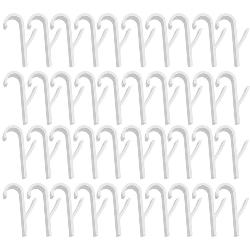 1/40PCS Bathroom Hanger Clips Heated Towel Radiator Rail Hook Holder Multi-Purpose Drying Rack Hook Towel Clothes Storage Racks
