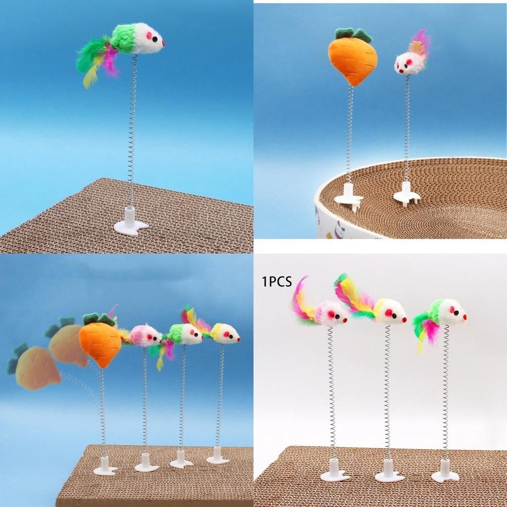 Fun Corrugated Paper Cat Scratching Board Toy Self-entertainment For Cats Durable Plastic Material Random Colors Design Or Carrot)