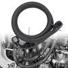 1m 10 AN Black Nylon Braided Oil/Gas Hose Kit with Detachable Fittings