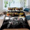 Cartoon/Anime Son Goku Dragon Ball Themed Printed Bedding Set: This Soft and Comfortable Set Includes a Duvet Cover and Pillowca