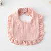 Ruffle Baby Drool Bibs: Pure Cotton Printed Lace Bibs